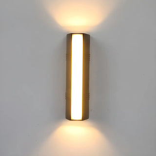 ZOWALA - Modish Rectangular Metal Wall Light Black Mini 3 Bulb Image - 3