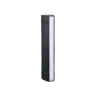 ZOWALA - Modish Rectangular Metal Wall Light Black Mini 3 Bulb Image - 5