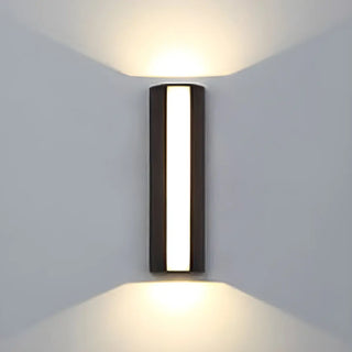 ZOWALA - Modish Rectangular Metal Wall Light Black Mini 3 Bulb Image - 7
