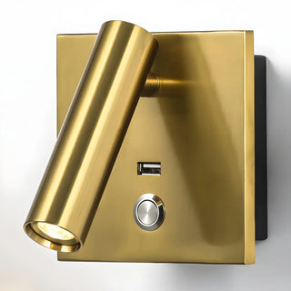 Mini Bedside Black Cylindrical Reading LED Wall Light Zawala Image - 14