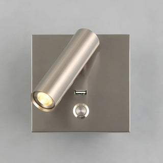 Mini Bedside Black Cylindrical Reading LED Wall Light Zawala Image - 15