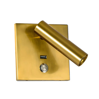 Mini Bedside Black Cylindrical Reading LED Wall Light Zawala Image - 5