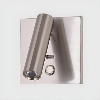 Mini Bedside Black Cylindrical Reading LED Wall Light Zawala Image - 7