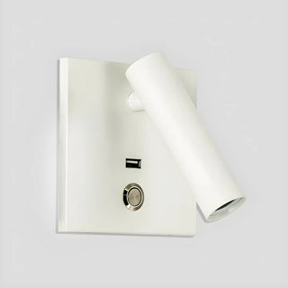 Mini Bedside Black Cylindrical Reading LED Wall Light Zawala Image - 9