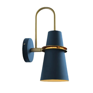 Coastal Cone Iron Restaurant Blue Mini Wall Sconce Zawala Image - 10