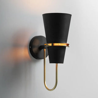 Coastal Cone Iron Restaurant Blue Mini Wall Sconce Zawala Image - 3