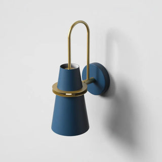 Coastal Cone Iron Restaurant Blue Mini Wall Sconce Zawala Image - 7