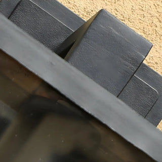 Contemporary Box Black Metal Outdoor Mini Wall Sconce Zawala Image - 6