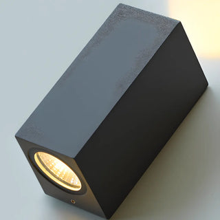 Modern Black Geometric Outdoor Mini LED Wall Light Zawala Image - 12