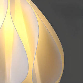 ZOWALA - Artistic Sculpted White Pendant Light Flexible Length Image - 8
