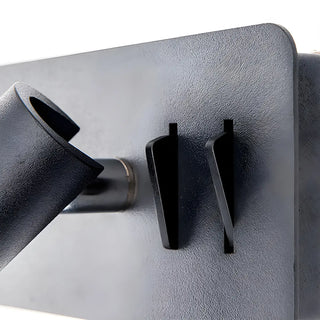 Mini Rectangular Base Cylinder Bedside Reading Wall Sconce Zawala Image - 3