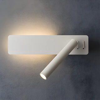 Mini Rectangular Base Cylinder Bedside Reading Wall Sconce Zawala Image - 8