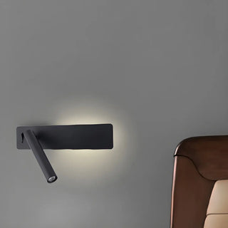 Mini Rectangular Base Cylinder Bedside Reading Wall Sconce Zawala Image - 9