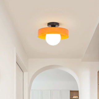 ZOWALA - Mini Resin Ball Semi-Flush Mount Light Image - 2