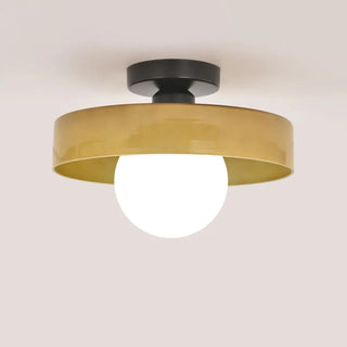 ZOWALA - Mini Resin Ball Semi-Flush Mount Light Image - 3