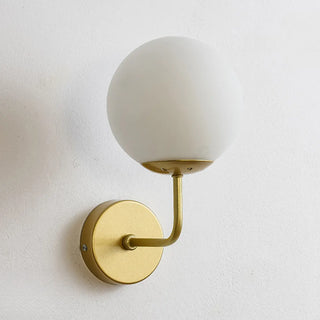 Modern Mini Black Globe LED Metal Wall Sconce Zawala Image - 13