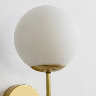 Modern Mini Black Globe LED Metal Wall Sconce Zawala Image - 16