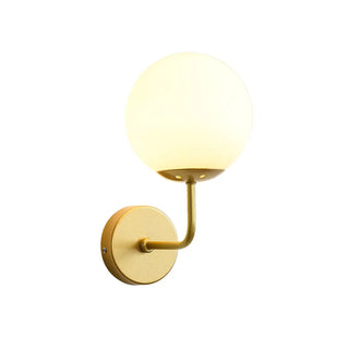 Modern Mini Black Globe LED Metal Wall Sconce Zawala Image - 5