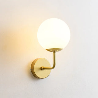 Modern Mini Black Globe LED Metal Wall Sconce Zawala Image - 8