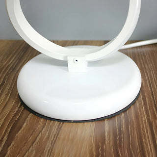 Minimalism White Spiral Metal LED Decor Table Lamp Zawala Image - 10