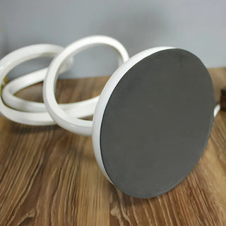 Minimalism White Spiral Metal LED Decor Table Lamp Zawala Image - 9