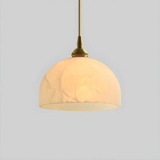 ZOWALA - Modern Stone White Cone Pendant Light Image - 8