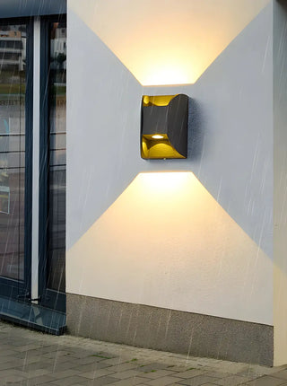 Minimalist Square Aluminum Black Mini LED Wall Light Image - 14