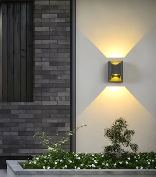 Minimalist Square Aluminum Black Mini LED Wall Light Image - 15