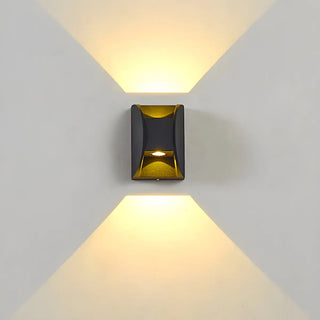 Minimalist Square Aluminum Black Mini LED Wall Light Image - 6