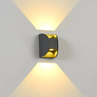 Minimalist Square Aluminum Black Mini LED Wall Light Image - 8