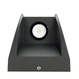 Minimalist Square Aluminum Black Mini LED Wall Light Image - 9