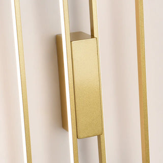 Minimalist Rectangular Black Frame LED Wall Sconce Image - 21