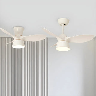 ZOWALA - Minimalist 3-Blade Black Ceiling Fan Light Image - 5