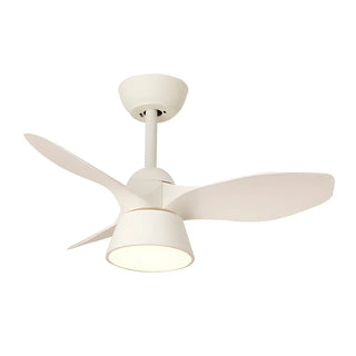 ZOWALA - Minimalist 3-Blade Black Ceiling Fan Light Image - 7