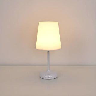 White Elegant Minimalist Wine Glass Shape Table Lamp Zawala Image - 3