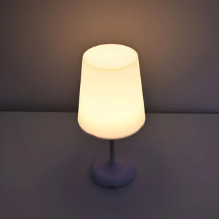 White Elegant Minimalist Wine Glass Shape Table Lamp Zawala Image - 6