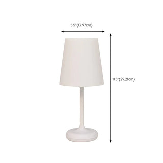 White Elegant Minimalist Wine Glass Shape Table Lamp Zawala #size