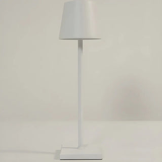 Golden Minimalist Drum Shade Metal Bedroom Table Lamp Zawala Image - 12