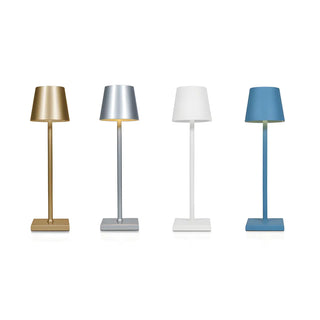 Golden Minimalist Drum Shade Metal Bedroom Table Lamp Zawala Image - 20