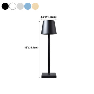 Golden Minimalist Drum Shade Metal Bedroom Table Lamp Zawala #size