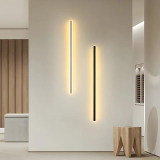 Minimalist White Metal  Long Linear LED Wall Sconce Zawala Image - 1