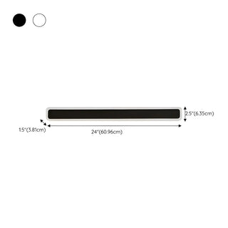Minimalist White Metal  Long Linear LED Wall Sconce Zawala Image - 13