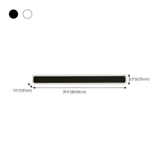 Minimalist White Metal  Long Linear LED Wall Sconce Zawala Image - 14