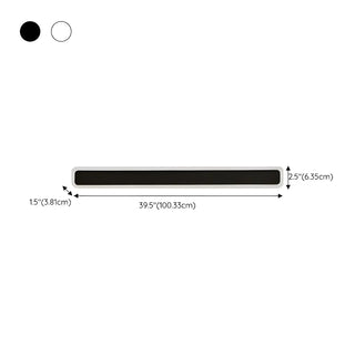 Minimalist White Metal  Long Linear LED Wall Sconce Zawala Image - 15