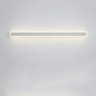 Minimalist White Metal  Long Linear LED Wall Sconce Zawala Image - 5