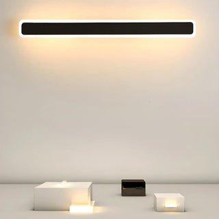 Minimalist White Metal  Long Linear LED Wall Sconce Zawala Image - 6