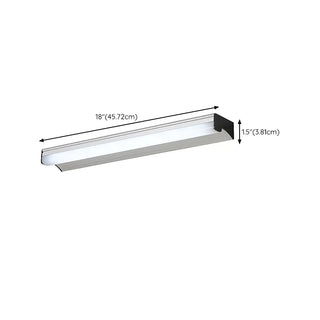 Black Rectangular Modern LED Vanity Light Fixture Zowala #size