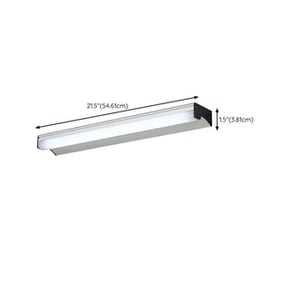 Black Rectangular Modern LED Vanity Light Fixture Zowala Image - 11
