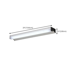 Black Rectangular Modern LED Vanity Light Fixture Zowala Image - 12