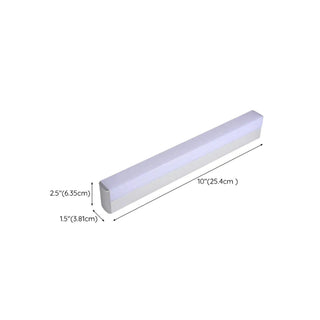 ZOWALA - Minimalist White Rectangular Bathroom Vanity Light #size